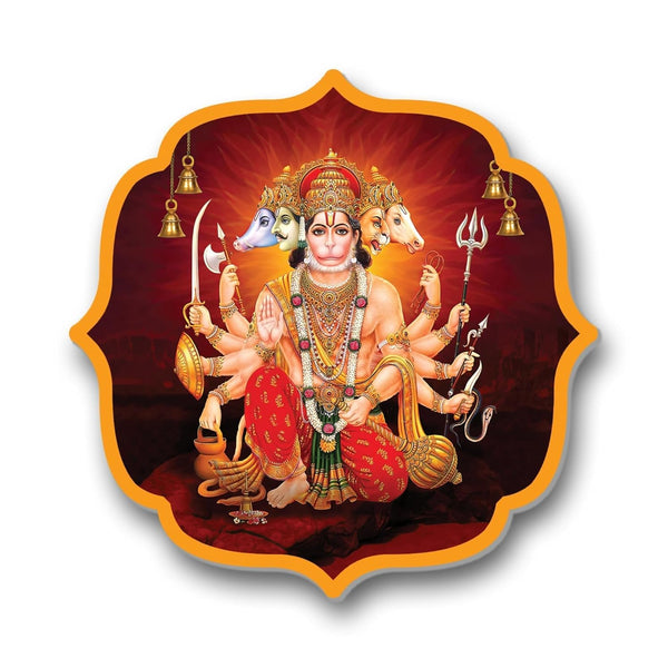 Divine Resin Hanuman Wall Hanging  | Lord Hanuman Wall Art for Home Decor, Pooja Room & Gifting | Strength, Protection & Positive Energy