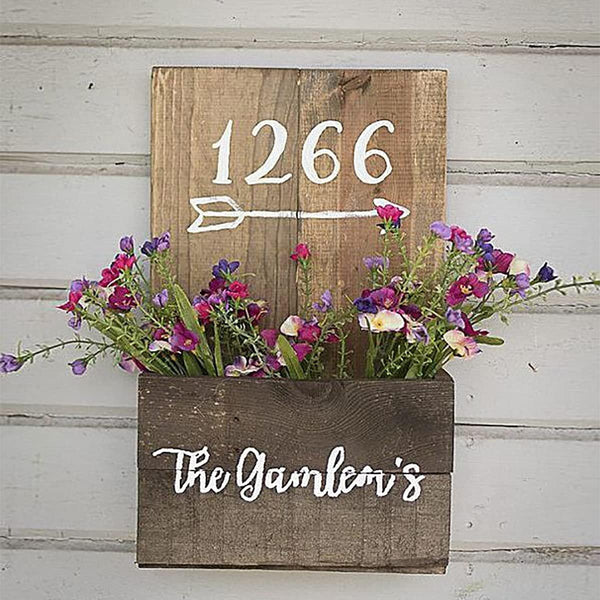 Wooden Elegance: House Number Plate for Home Decor - Karigaari India Aesthetic Home Decor