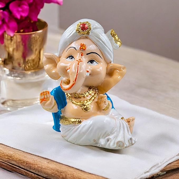 Karigaari India Set of 3 Dancing Bal Ganesha Idols for Home Decor - Karigaari India Aesthetic Home Decor