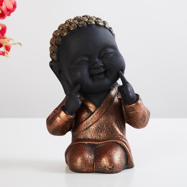 Adorable Laughing Buddha Idol  - Joyful Resin Statue for Home & Gifting