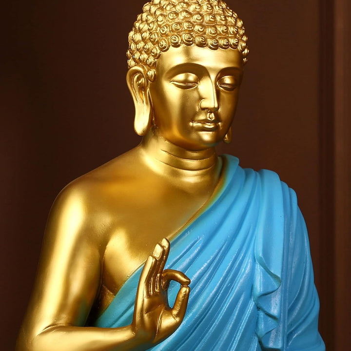 Elegant Gautam Buddha Statue Spiritual Peace & Gift Showpiece - Karigaari India Aesthetic Home Decor
