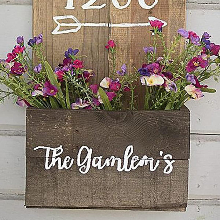 Wooden Elegance: House Number Plate for Home Decor - Karigaari India Aesthetic Home Decor