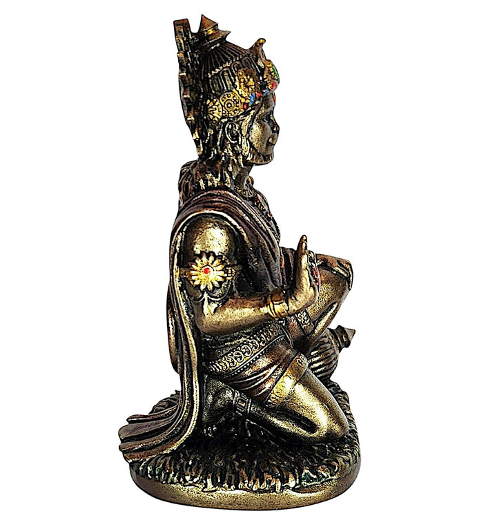 Handcrafted Small Hanuman Murti Resin Figurine - Karigaari India Aesthetic Home Decor