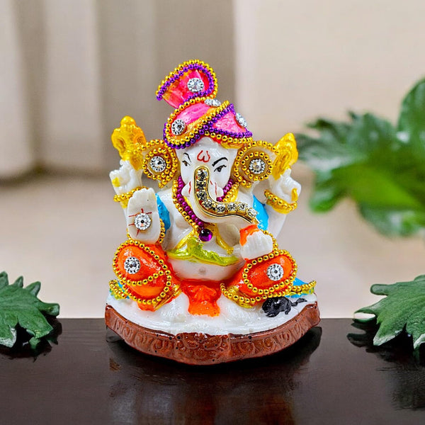 Divine Resin Ganesha Idols | Auspicious Lord Ganpati Statues for Home Decor, Pooja & Prosperity Gifting