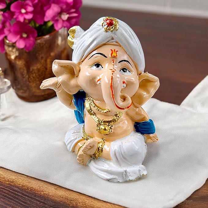 Karigaari India Set of 3 Dancing Bal Ganesha Idols for Home Decor - Karigaari India Aesthetic Home Decor