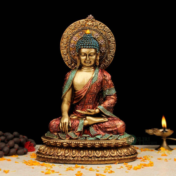 Resin Buddha Figurine – Peaceful Meditation Idol for Home Décor, Spiritual Gifts & Positive Vibes