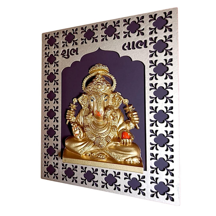 Wooden Ganesha Wall Hanging for Home Decor I Gifting - Karigaari India Aesthetic Home Decor