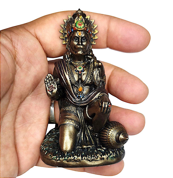 Handcrafted Small Hanuman Murti Resin Figurine