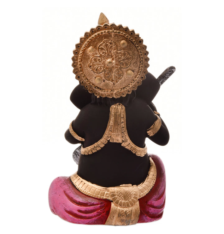 Elegant Musical Ganesha Idol Playing Veena | Resin Ganpati Statue for Home Decor & Gifting | Divine Lord Ganesh Murti for Mandir, Living Room, Office - Karigaari India Aesthetic Home Decor