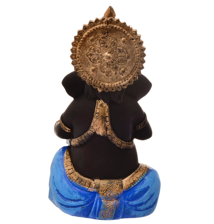 Melodic Blessings Ganesha: Intricately Crafted Resin Idol with Harmonium - Spiritual & Festive - Karigaari India Aesthetic Home Decor