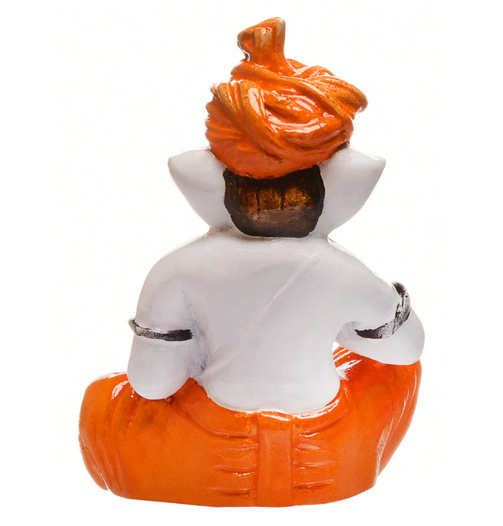 Resin Flute Ganesha Idol Artistic Ganpati Statue for Home Mandir, Festive Decor & Gifting - Karigaari India Aesthetic Home Decor
