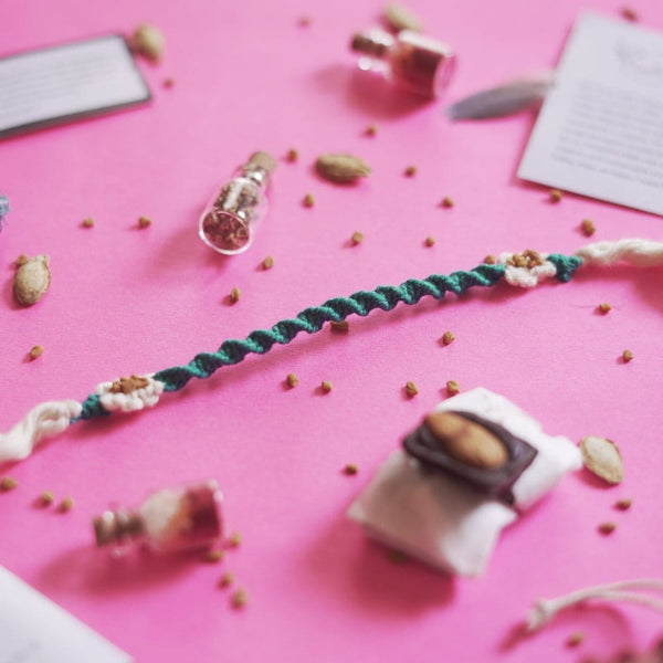 Seed Bands (Rakhi) Best Seller Pack of 1 | Seeds of Love, Threads of Bond - Karigaari India Aesthetic Home Decor