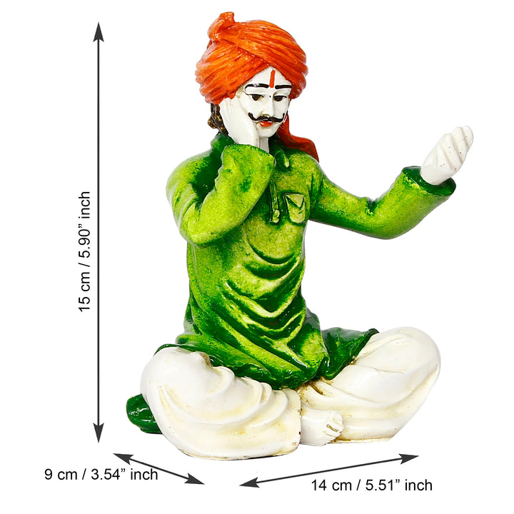 Indian Vocalist Figurine Home Decor - Music - Karigaari India Aesthetic Home Decor