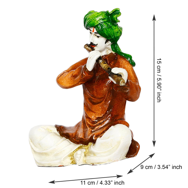Folk Musician Figurine Home Decor - India - Karigaari India Aesthetic Home Decor