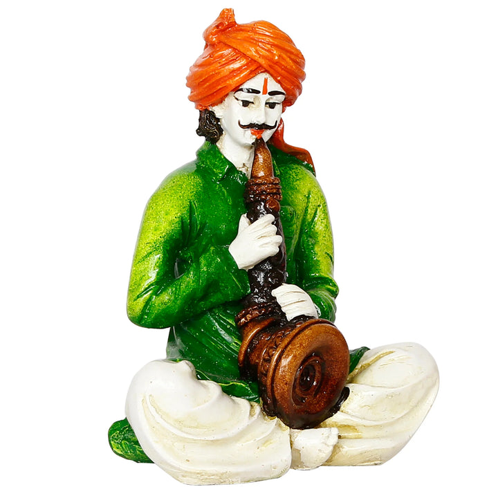 Indian Folk Instrument Player Home Decor - Karigaari India Aesthetic Home Decor