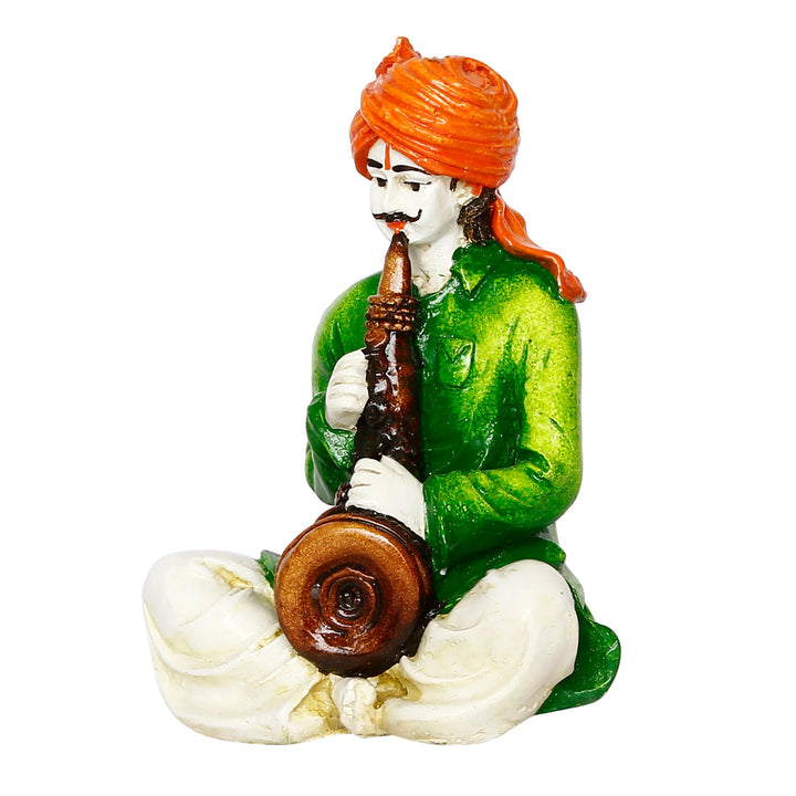 Indian Folk Instrument Player Home Decor - Karigaari India Aesthetic Home Decor