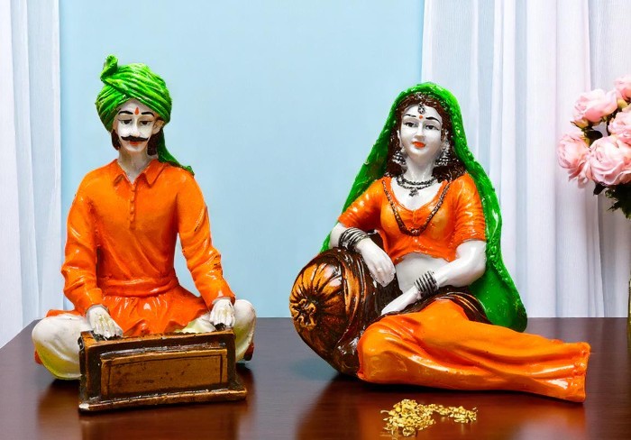 Traditional Instrument Player Figurines - Karigaari India Aesthetic Home Decor