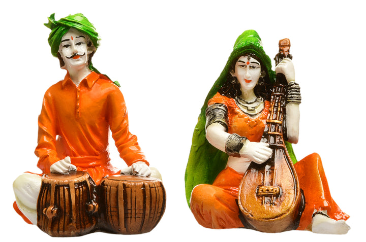 Tabla Rhythms Duo Indian Music Decor - Karigaari India Aesthetic Home Decor