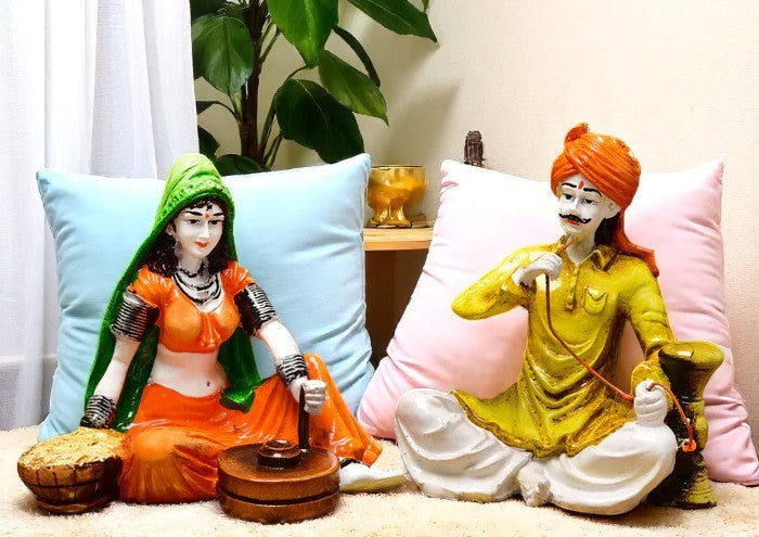 Rajasthani Churning Spinning Home Decor - Karigaari India Aesthetic Home Decor