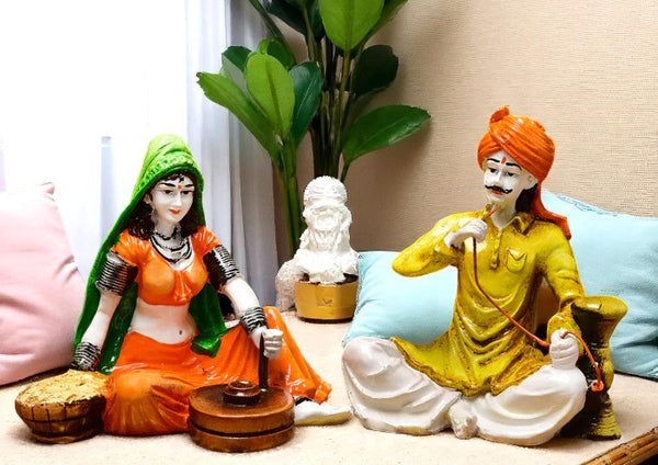 Rajasthani Churning Spinning Home Decor - Karigaari India Aesthetic Home Decor