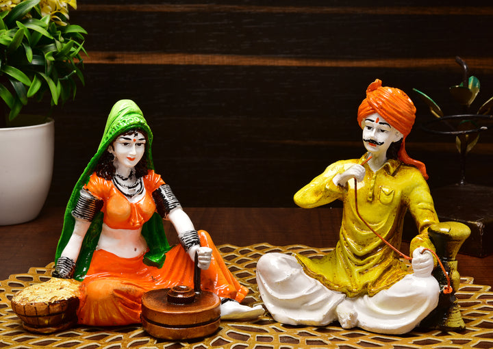 Rajasthani Churning Spinning Home Decor - Karigaari India Aesthetic Home Decor