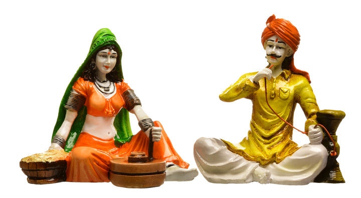 Rajasthani Churning Spinning Home Decor - Karigaari India Aesthetic Home Decor