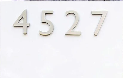 Handcrafted Customized Designer Horizontal House Number Plate (White) - Karigaari India Aesthetic Home Decor