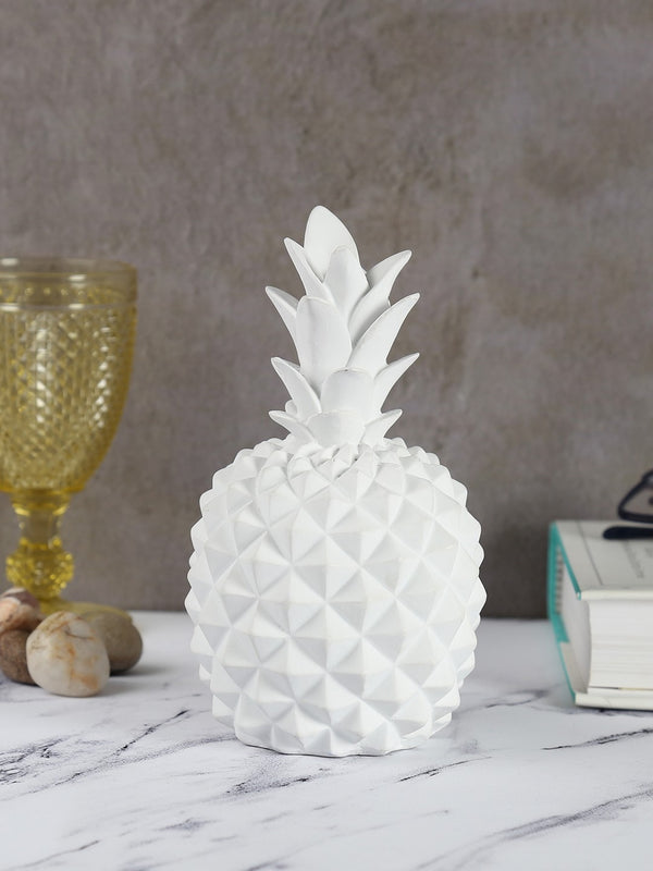 Luxury Golden Resin Pineapple Figurine  | Elegant Table Decor & Gifting Showpiece | Modern Home Accent for Living Room, Office & Dining Table