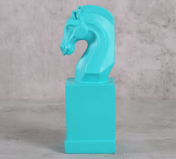 Modern Resin Geometric Horse Head Figurine | Luxury Animal Showpiece for Home & Office Decor | Elegant Gifting Sculpture