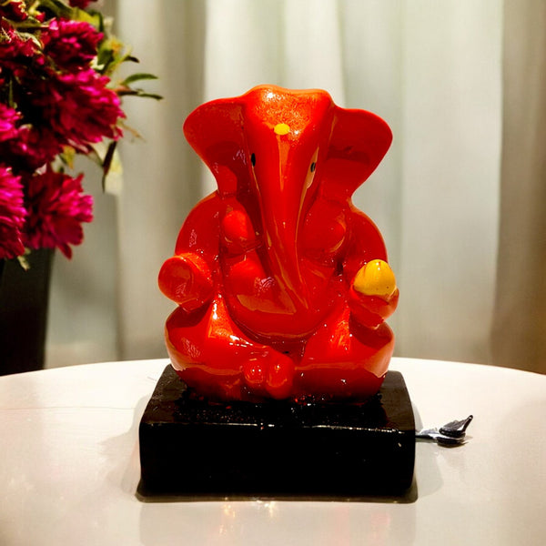 Premium Resin Lord Ganesha Figurine | Elegant Decorative Idol for Pooja Room, Living Room & Auspicious Gifting