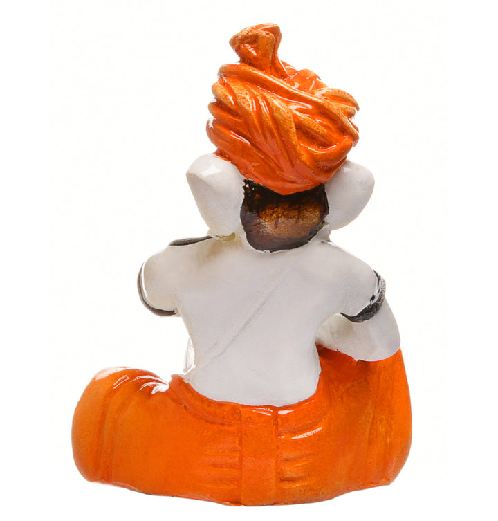 Shehnai Harmony Ganesha Idol Resin Musical Ganpati for Home Temple & Festive Gifting - Karigaari India Aesthetic Home Decor