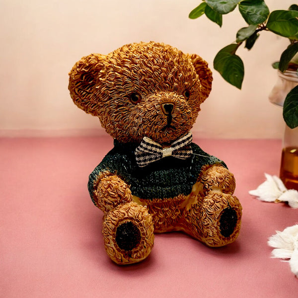 Cute Resin Teddy Bear Figurine – Adorable Home Decor & Perfect Gift for Kids, Nursery, and Collectors