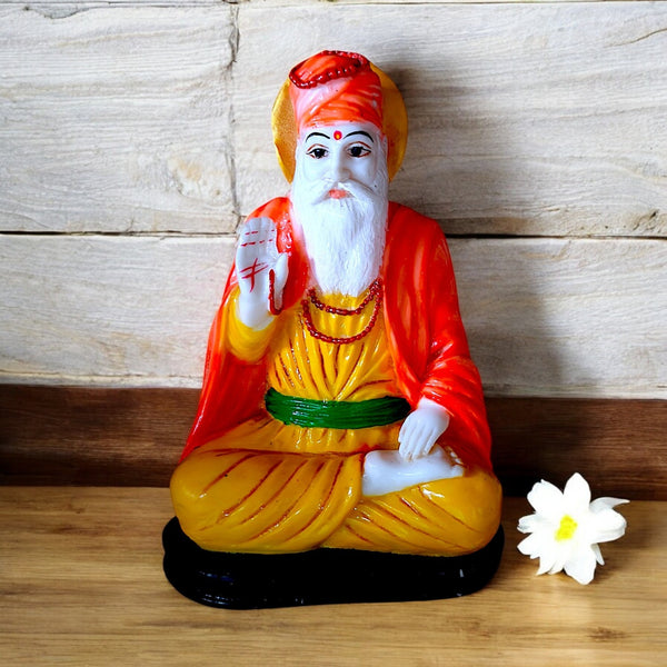 Karigaari India Premium Guru Nanak Ji Idol | Resin Sikh Guru Statue for Home Temple, Spiritual Decor & Festive Gifting | Guru Nanak Murti for Positive Vibes