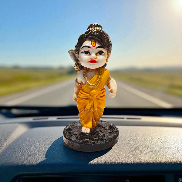Karigaari India Elegant Shree Ram Idol for Home Temple & Spiritual Décor | Premium Resin Lord Ram Figurine for Pooja Mandir & Auspicious Gifting